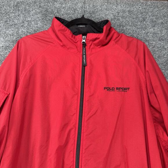 Vintage Y2K Polo Sport Ralph Lauren Windbreaker Men Large Full Zip Multi Pocket - Picture 3 of 13